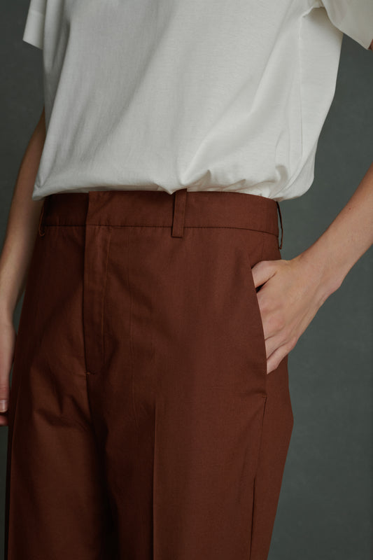Pantalon Adele - Terre Battue - Coton - Femme