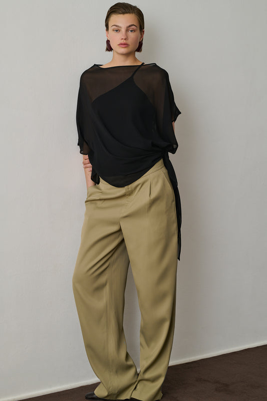 Blouse Françoise - Noir - Viscose - Femme