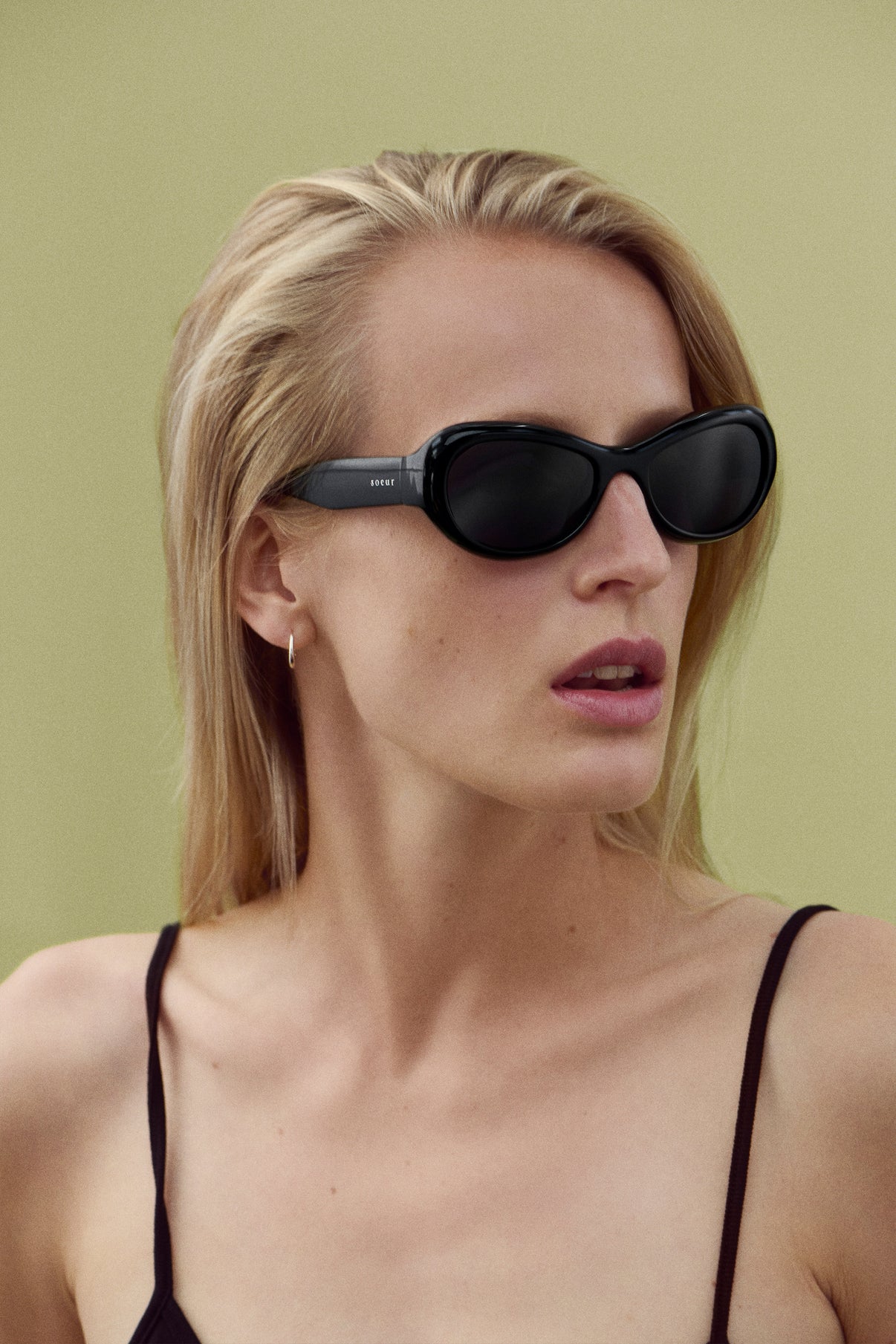 Lunettes de soleil Jean - Noir - Femme vue 2