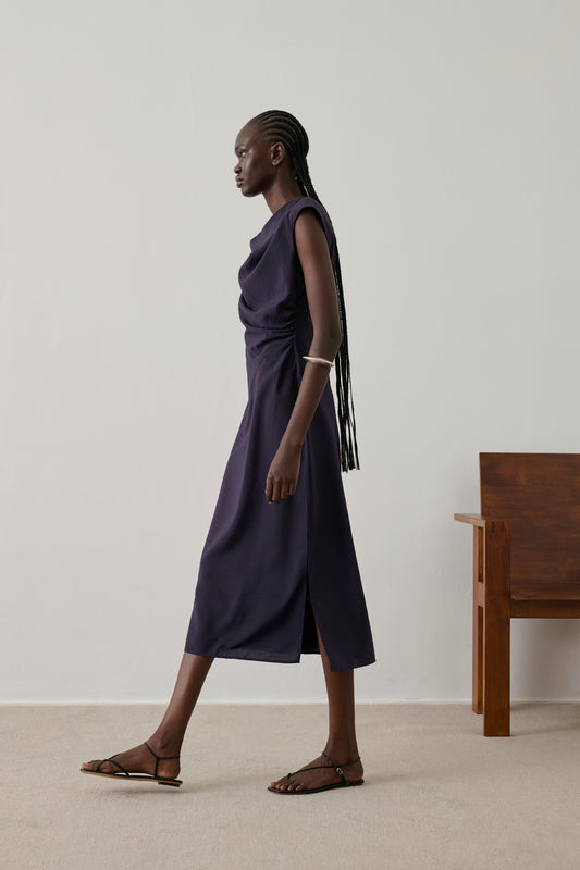 Robe Eugenie - Violet Foncé - Femme