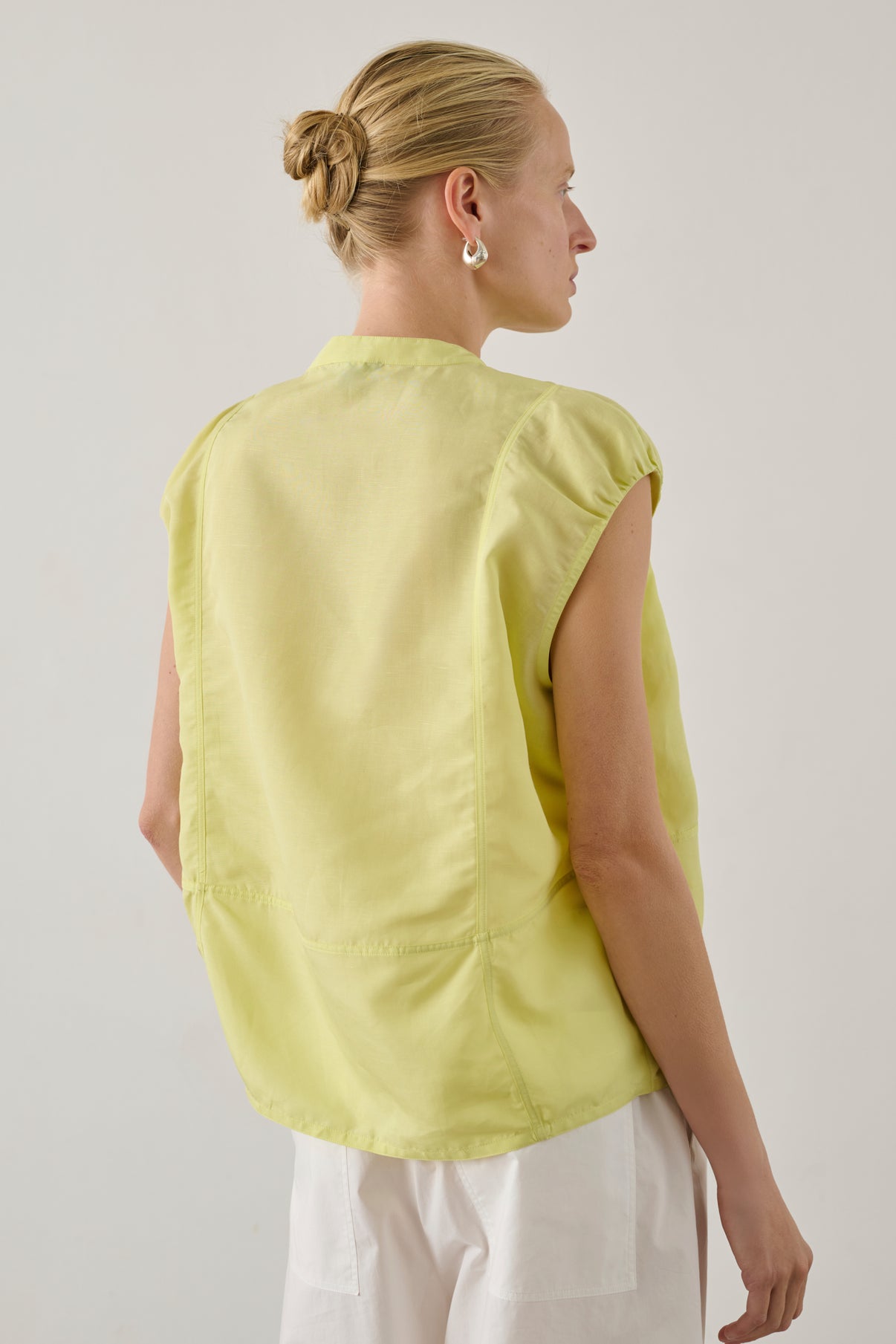 Blouse Danube - Jaune Vif - Femme vue 3