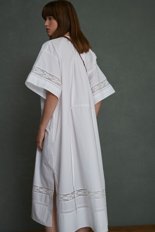 Robe Athena - Blanc - Coton - Femme